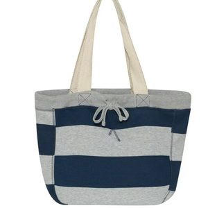 Mv Sport Pro-Weave Beachcomber Bag Navy Heather Gray Grey Stripe Tote